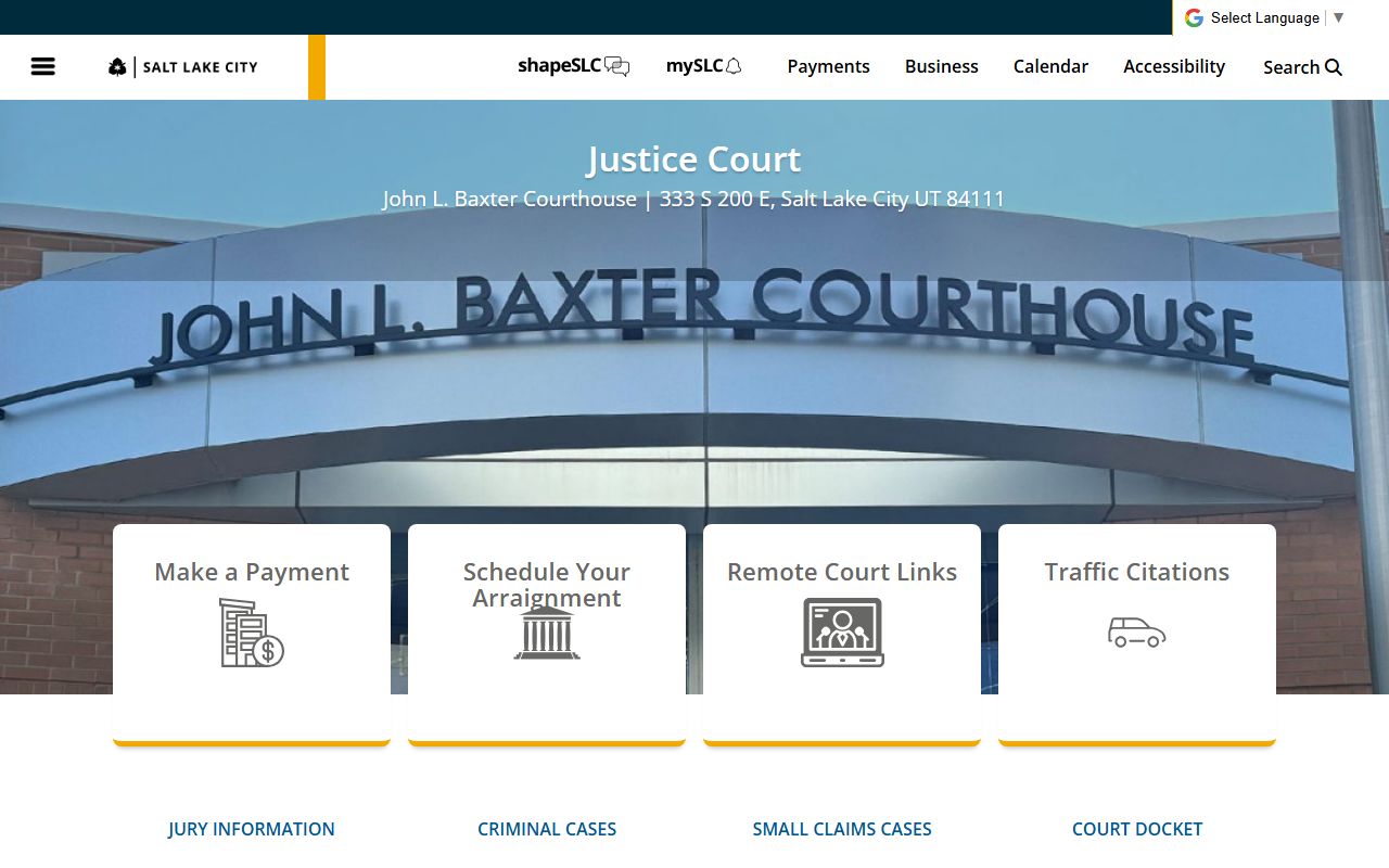 Salt Lake City family court records search portal