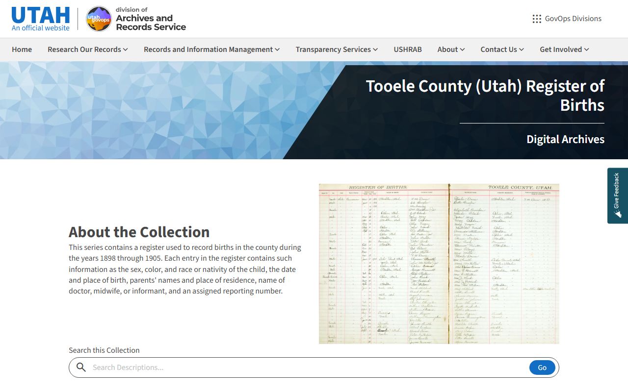 Tooele County probate court records at Utah State Archives